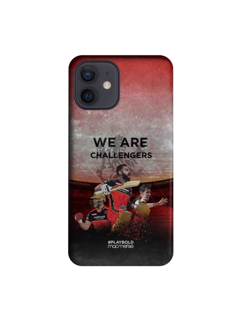 

CelfieDesign Red & Black RCB Celebration Printed iPhone 12 Slim Back Case