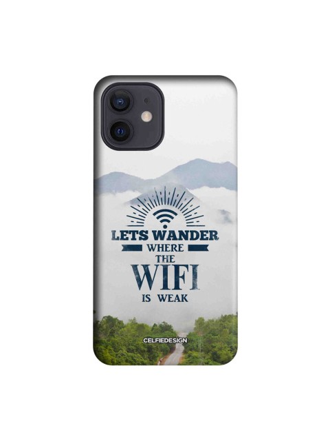 

CelfieDesign White & Blue Wander Without WiFi iPhone 12 Slim Back Case