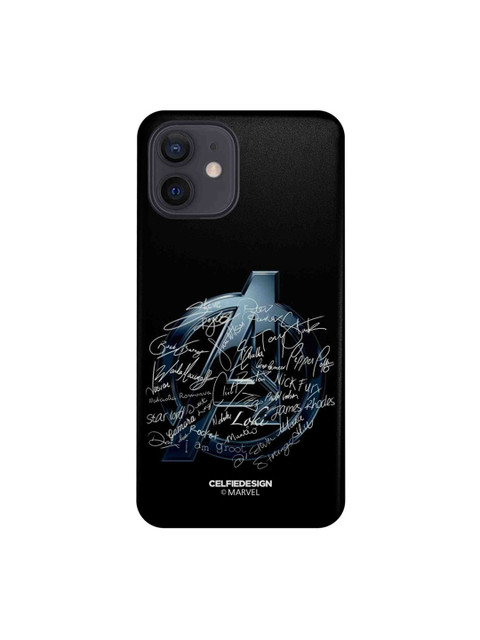 

CelfieDesign Black & Blue Avengers iPhone 12 Slim Back Case