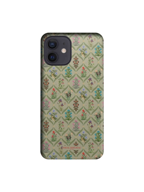 

CelfieDesign Green & Pink Printed Plastic iPhone 12 Slim Back Case