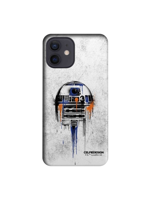

CelfieDesign Grey & Black Astro Droid iPhone 12 Slim Back Case