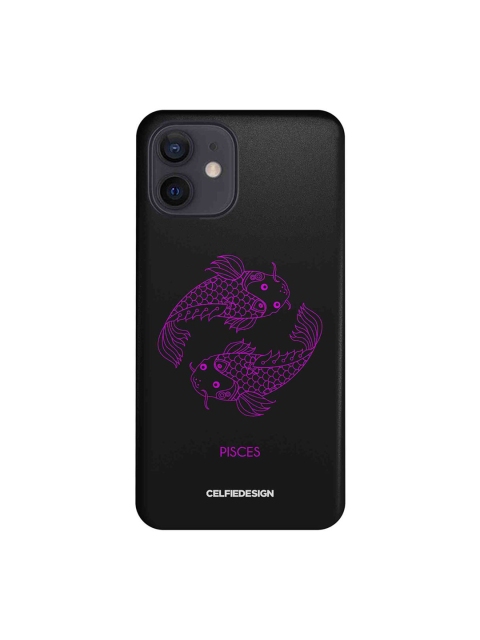 

CelfieDesign Black & Purple Pisces iPhone 12 Slim Back Case