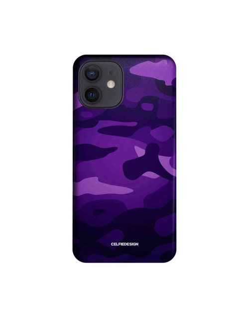 

CelfieDesign Purple Camo Persian iPhone 12 Slim Back Case