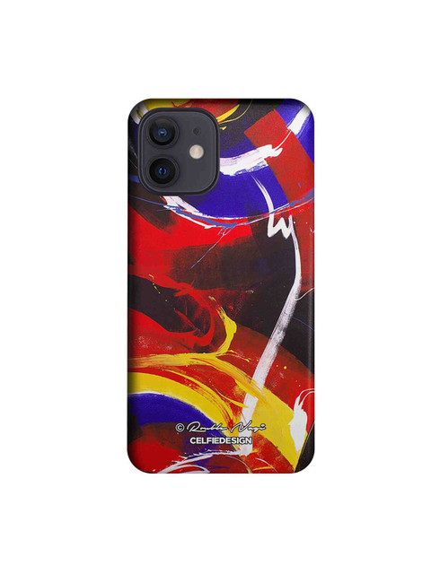 

CelfieDesign Red & Yellow New World iPhone 12 Slim Back Case
