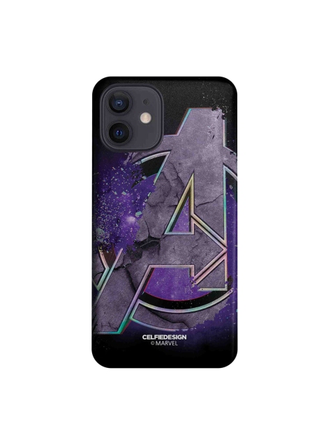 

CelfieDesign Black & Purple Endgame Logo iPhone 12 Slim Back Case
