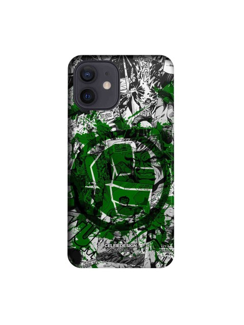 

CelfieDesign Green & White Splash Out Hulk Fist iPhone 12 Slim Back Case
