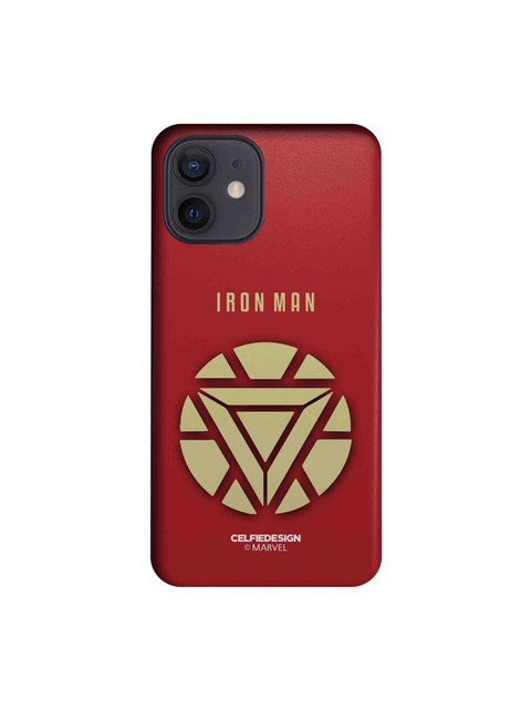 

CelfieDesign Red & Beige Minimalistic Ironman iPhone 12 Slim Back Case