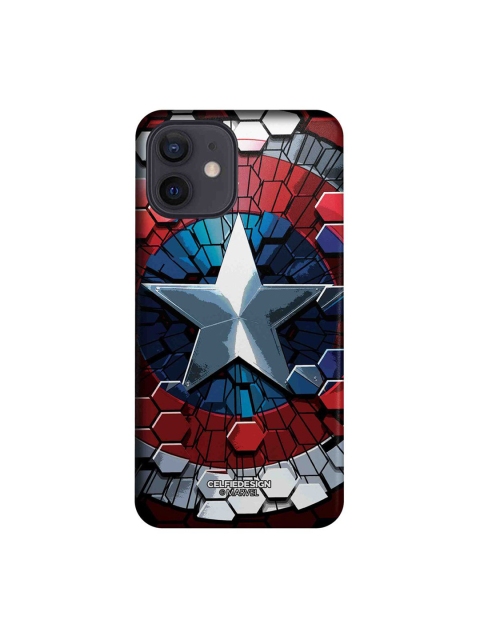 

CelfieDesign Red & Blue Hex Shield iPhone 12 Slim Back Case