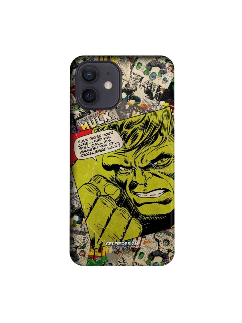 

CelfieDesign Beige & Green Comic Hulk Plastic iPhone 12 Slim Back Case