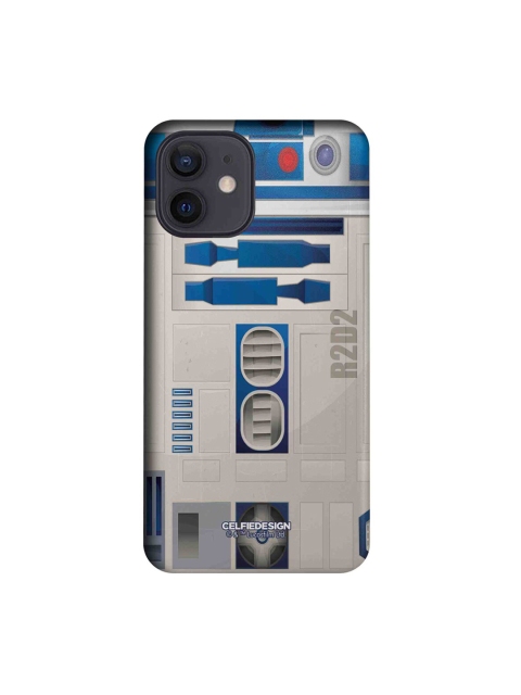 

CelfieDesign Grey & Blue Printed Attire R2D2 iPhone 12 Slim Back Case