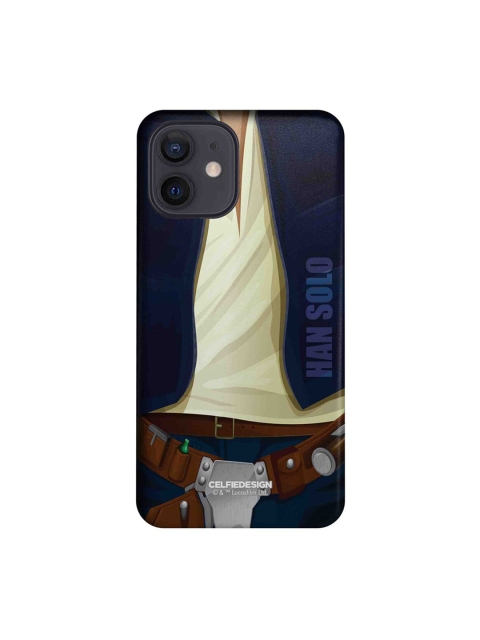 

CelfieDesign Navy Blue & Brown Attire Han iPhone 12 Slim Back Case