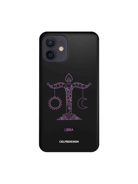 

CelfieDesign Black & Pink Libra iPhone 12 Slim Back Case