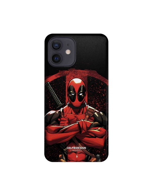

CelfieDesign Black & Red Deadpool Stance iPhone 12 Back Case