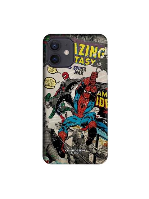 

CelfieDesign Grey & Red Comic Spidey iPhone 12 Slim Back Case