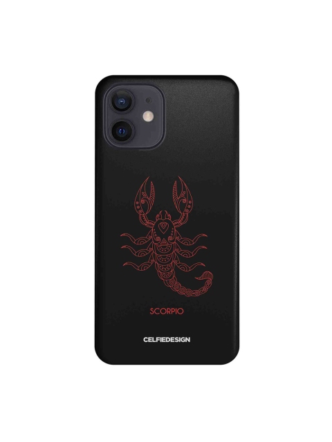 

CelfieDesign Black & Red Scorpio iPhone 12 Slim Back Case