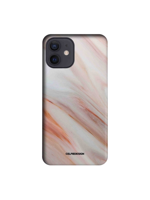 

CelfieDesign White & Pink Marble Rosa Levanto iPhone 12 Slim Back Case