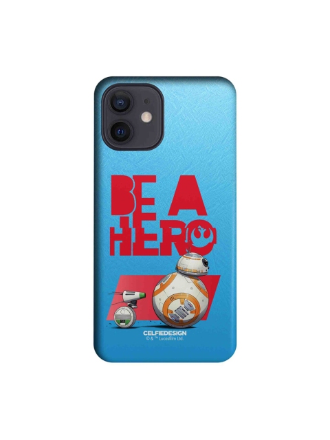 

CelfieDesign Blue & Red Printed Be A Hero iPhone 12 Slim Back Case