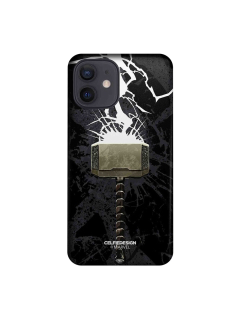 

CelfieDesign Black & White The Thunderous Hammer iPhone 12 Slim Back Case