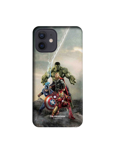 

CelfieDesign Green & Red Time To Avenge iPhone 12 Slim Back Case