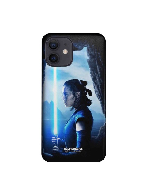 

CelfieDesign Black & Blue Light Saber iPhone 12 Slim Back Case
