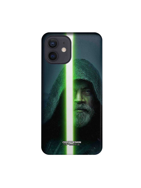 

CelfieDesign Black & Green Light Saber iPhone 12 Slim Back Case