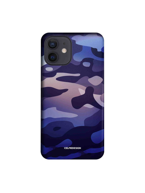 

CelfieDesign Blue Camo Cyber Grape iPhone 12 Slim Back Case