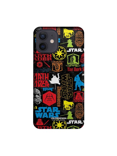 

CelfieDesign Black & Red Star Wars Mashup iPhone 12 Slim Back Case