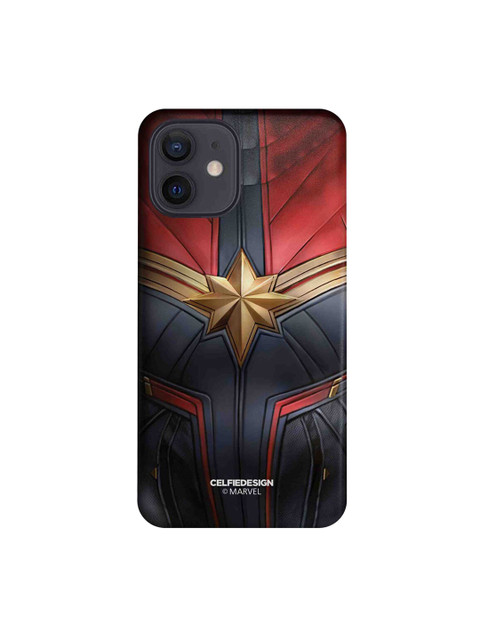 

CelfieDesign Red & Blue Suit Up Captain Marvel iPhone 12 Slim Back Case