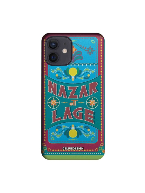 

CelfieDesign Green & Blue Nazar Na Lage iPhone 12 Slim Back Case