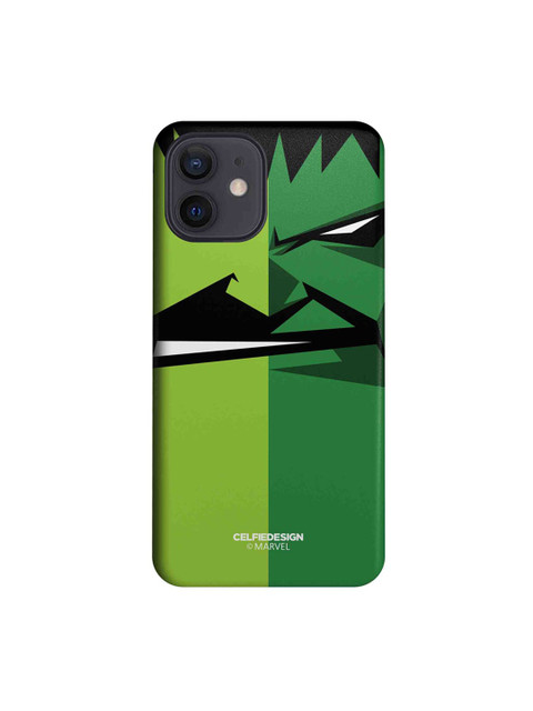 

CelfieDesign Green Face Focus Hulk iPhone 12 Slim Back Case