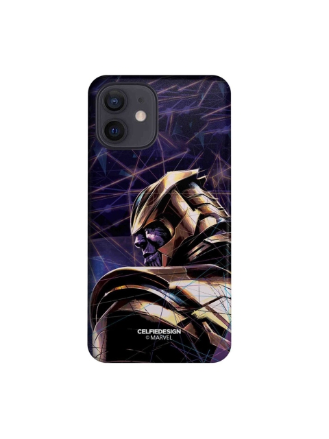 

CelfieDesign Navy Blue Thanos on Edge iPhone 12 Slim Back Case