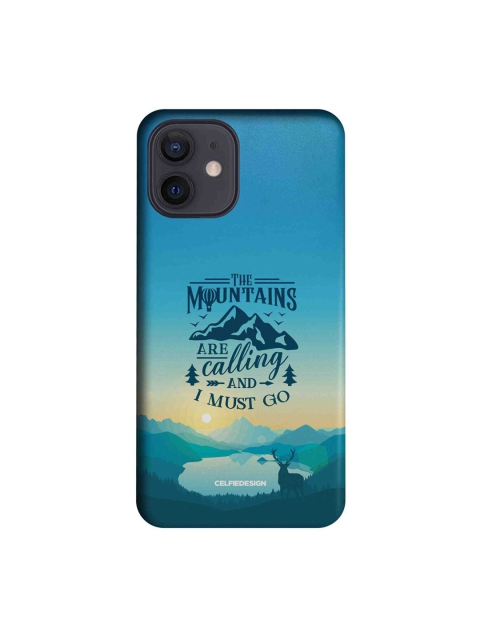 

CelfieDesign Blue The Mountains Are Calling iPhone 12 Slim Back Case