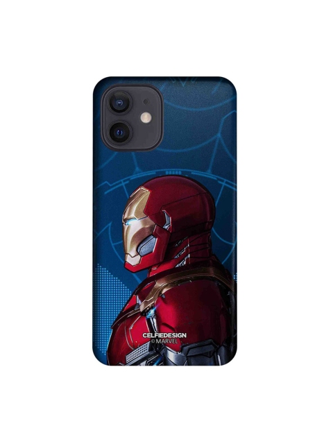 

CelfieDesign Blue & Red Iron Man side Armor iPhone 12 Slim Back Case