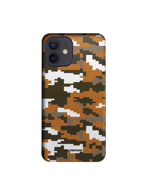 

CelfieDesign Brown & Green Camo Pixel Tan Brown iPhone 12 Slim Back Case