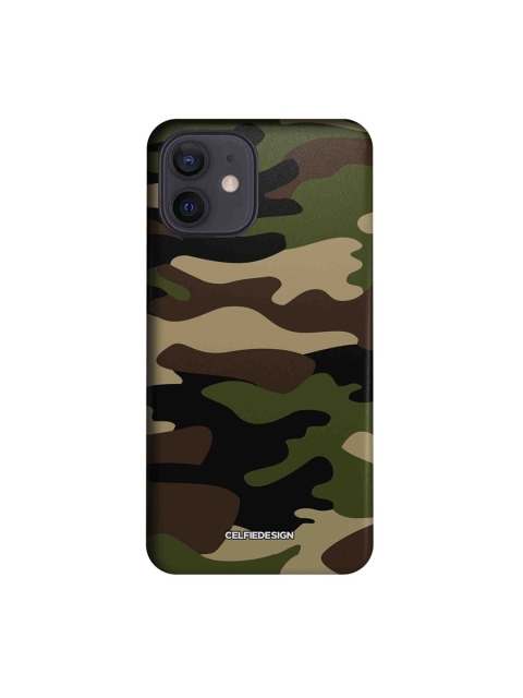 

CelfieDesign Olive-Green & Beige Camo Military Printed iPhone 12 Slim Back Case