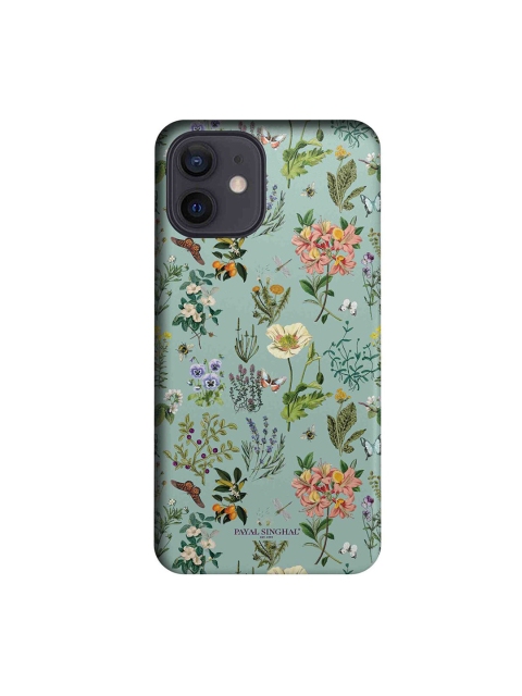 

CelfieDesign Green & Pink Payal Singhal Titli Aqua iPhone 12 Slim Back Case