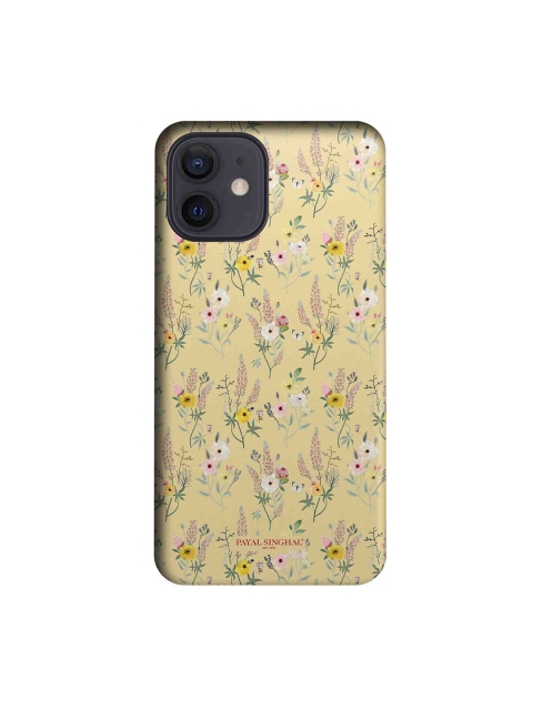 

CelfieDesign Yellow & White Payal Singhal Lemon GardeniPhone 12 Slim Back Case