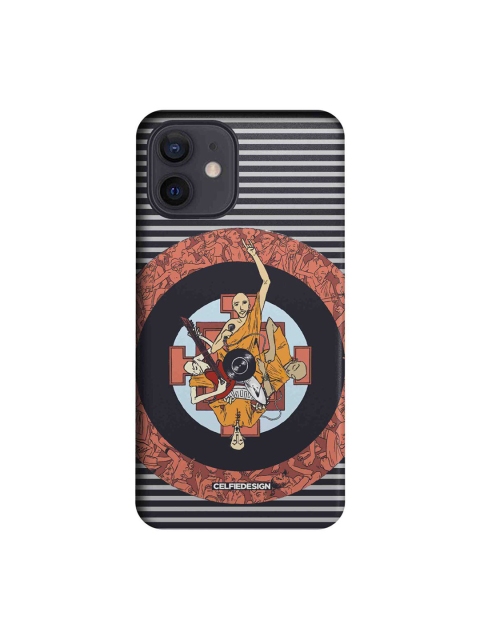 

CelfieDesign Black & White Printed Plastic iPhone 12 Slim Back Case