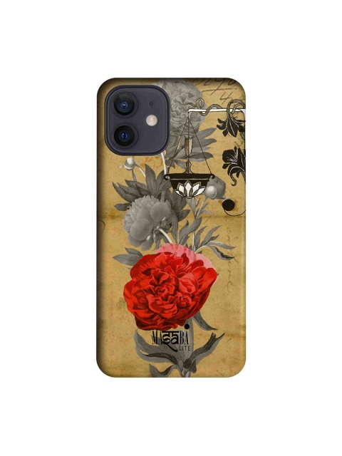 

CelfieDesign Beige & Grey Masaba Floral Scale iPhone 12 Slim Back Case
