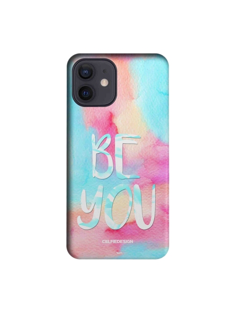

CelfieDesign Blue & Pink Be You iPhone 12 Slim Back Case