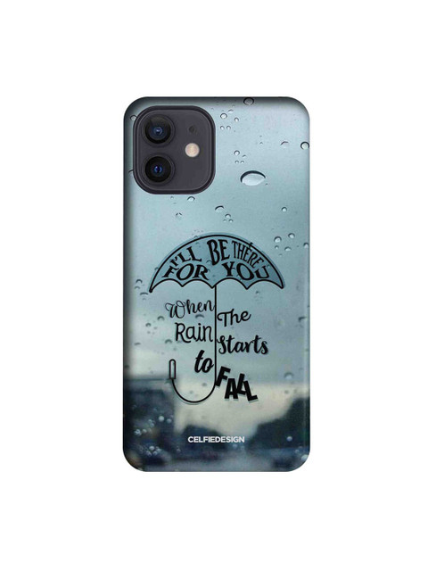 

CelfieDesign Grey & Black Typography Printed iPhone 12 Back Case