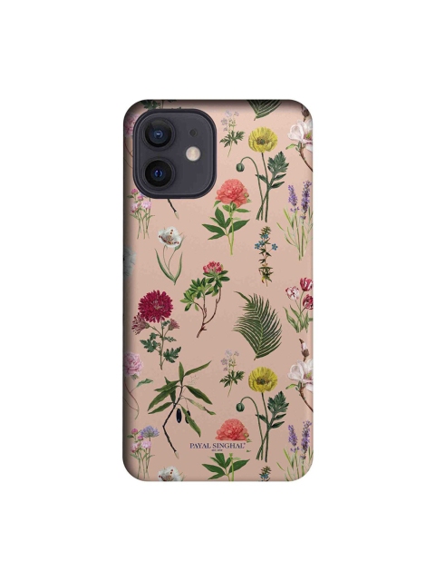 

CelfieDesign Pink & Green Payal Singhal Bageecha Printed iPhone 12 Slim Back Case