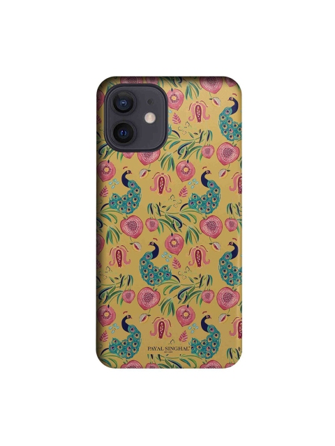 

CelfieDesign Yellow & Pink Payal Singhal Anaar & Mor iPhone 12 Slim Back Case