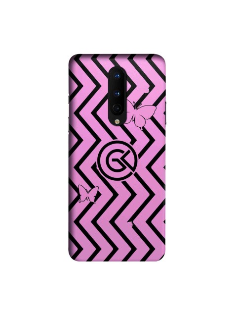 

CelfieDesign Pink & Black Bolt Oneplus 8 Slim Back Case