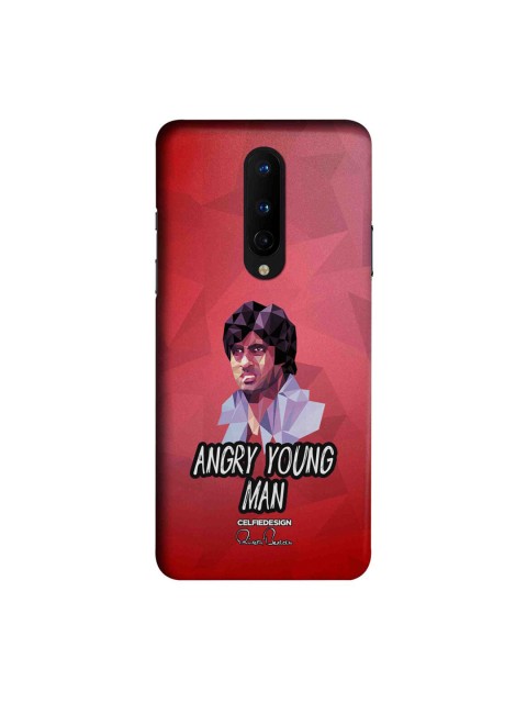 

CelfieDesign Red & White AB Angry young man OnePlus 8 Slim Back Case