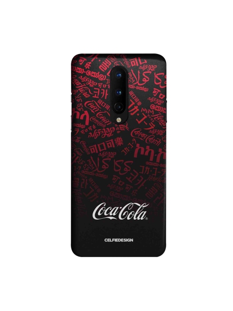 

CelfieDesign Red & Black Typography Printed OnePlus 8 Slim Back Case
