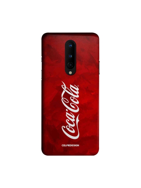 

CelfieDesign Red & White Printed Plastic OnePlus 8 Slim Back Case