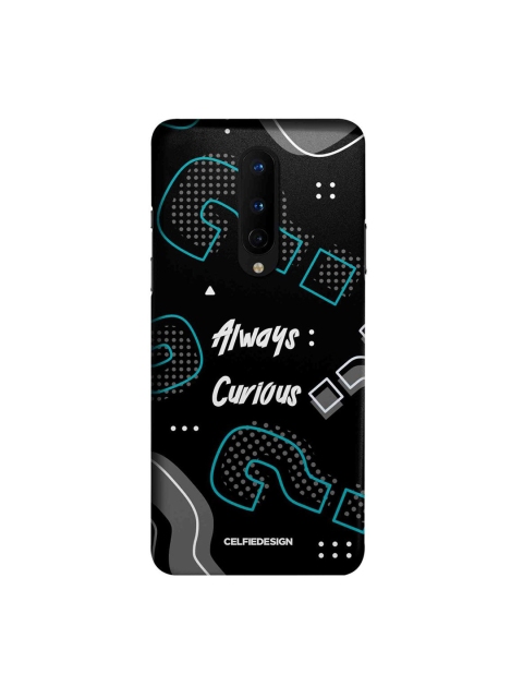 

CelfieDesign Black & Teal Always Curious Oneplus 8 Slim Back Case