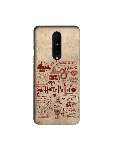 

CelfieDesign Beige & Maroon Harry Potter Infographic OnePlus 8 Slim Back Case