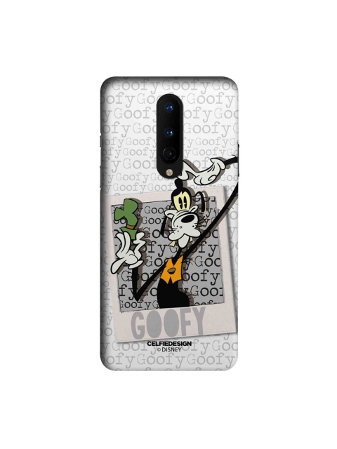 

CelfieDesign White & Yellow Mr Goofy Printed Oneplus 8 Slim Back Case